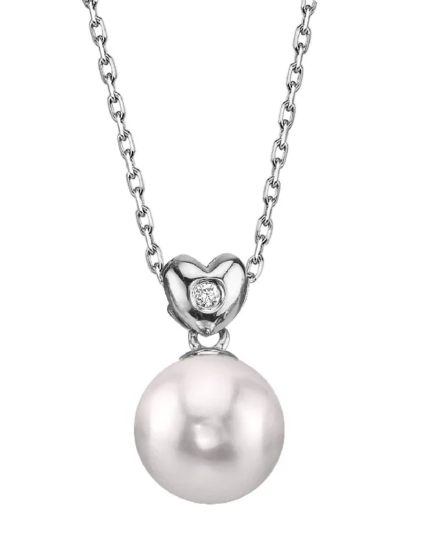 gothic skull ring for men Akoya Pearl & Diamond Lev Pendant