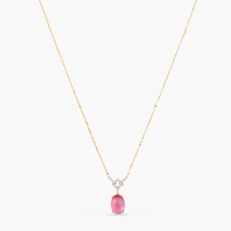real zircon gemstone bracelet By Your Side Oval CZ Silver Necklace