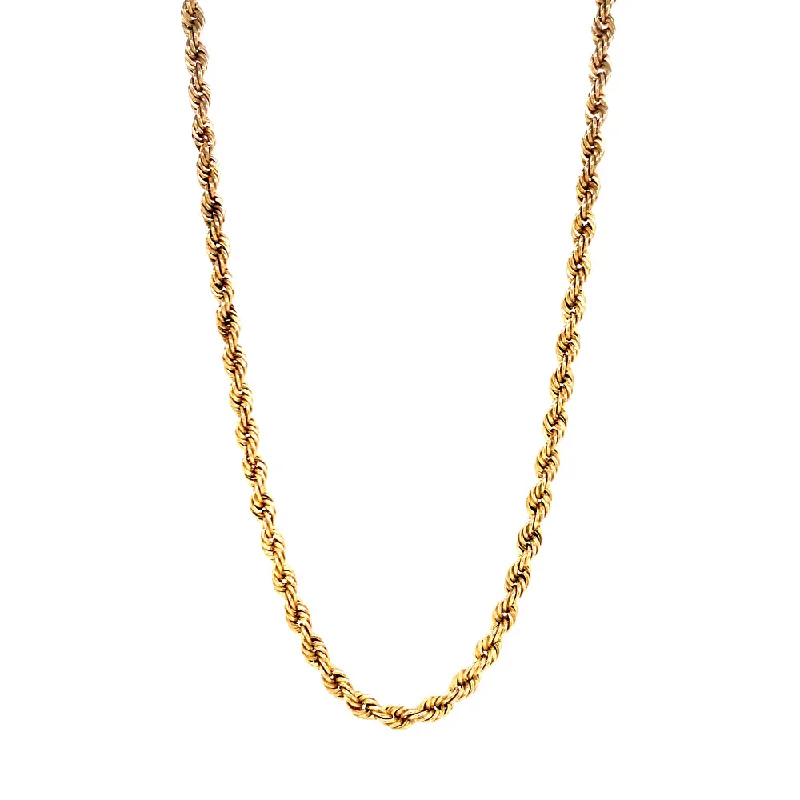 Estate Yellow Gold Rope Chain