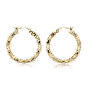 dainty gemstone chain bracelet 14K Yellow Hoop Earrings