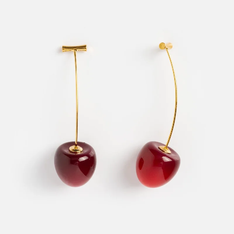 Cherry and Stem Earrings