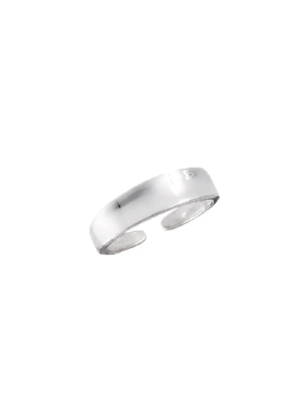 Concave Band Toe Ring