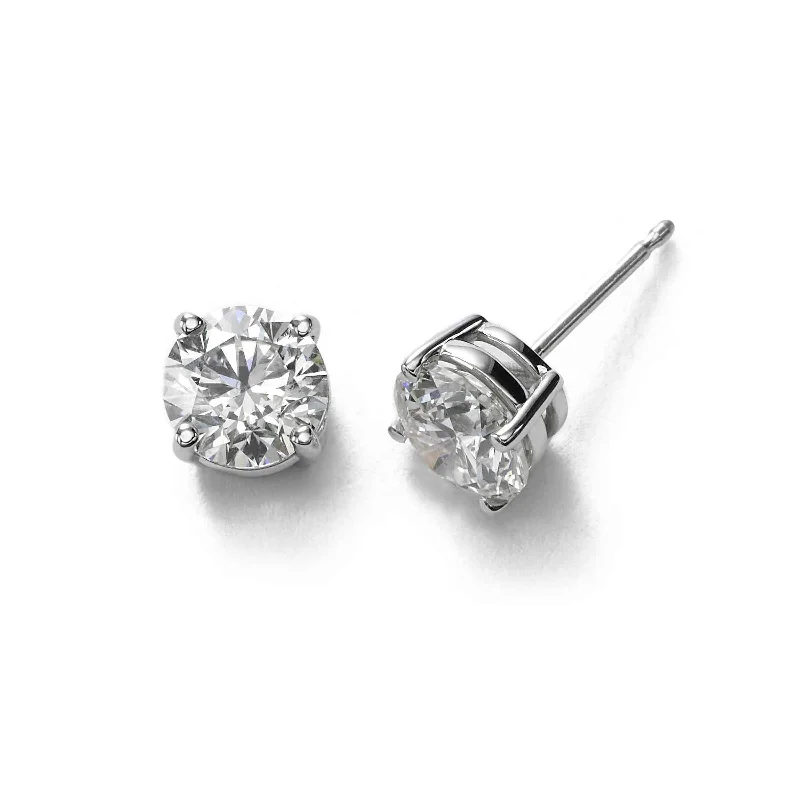 classic diamond hoop earrings Diamond Stud Earrings, 1.35 Carats Total, H/I/J-SI2, 14K White Gold classic diamond hoop earrings Diamond Stud Earrings, 1.35 Carats Total, H/I/J-SI2, 14K White Gold
