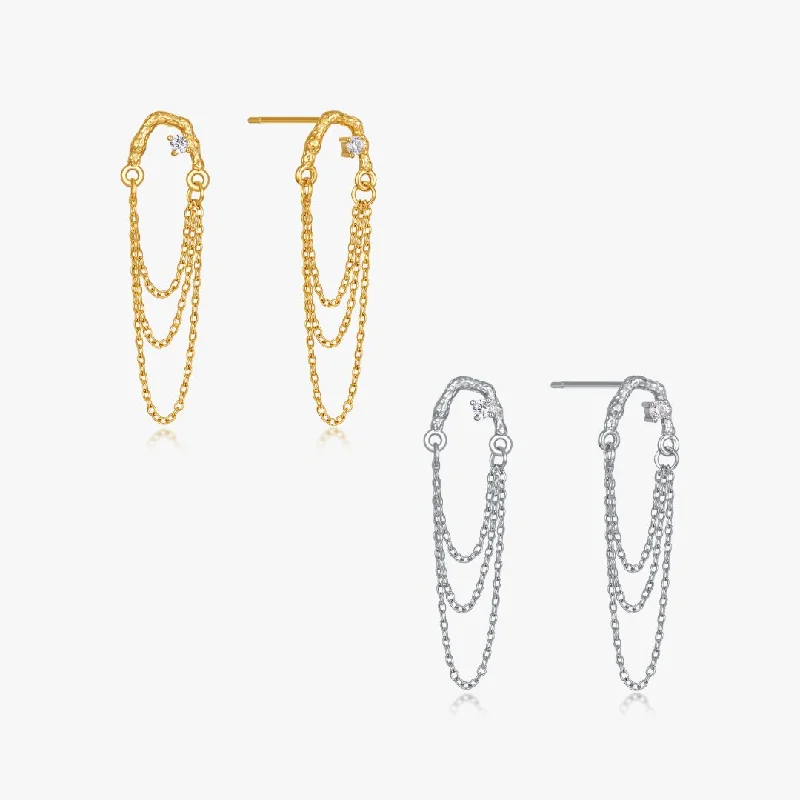 Dangly Chain Earrings (Greek Inspired Collection)