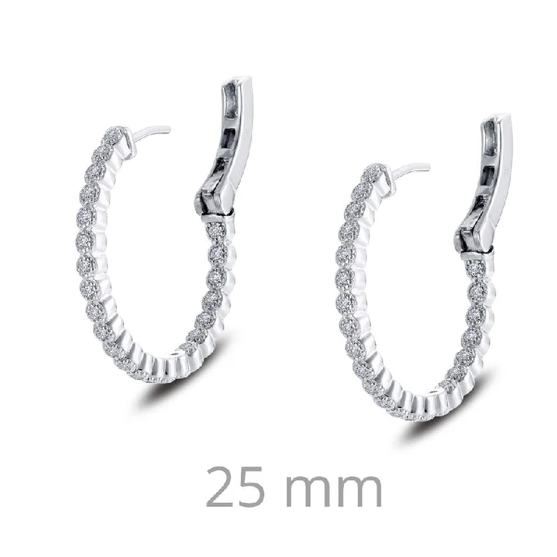 real smoky quartz pendant Diamond Hoop Earrings | Lafonn