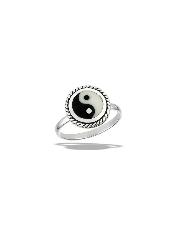 ruby and diamond engagement ring Enamel Yin Yang Ring