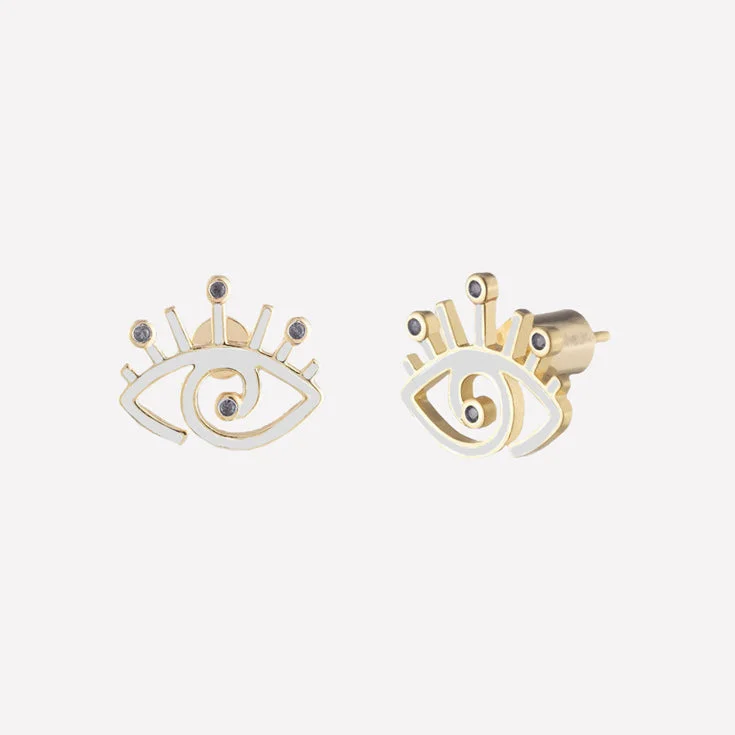 Isis Evil Eye Stud Earrings