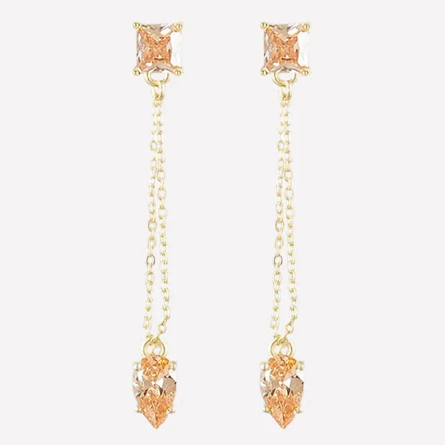 Kathryn Dangling Crystal Earrings