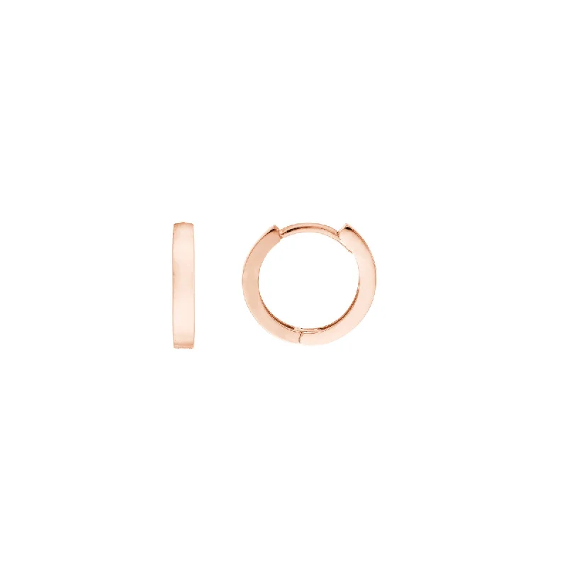 Rose Gold Huggie Hoop Earrings