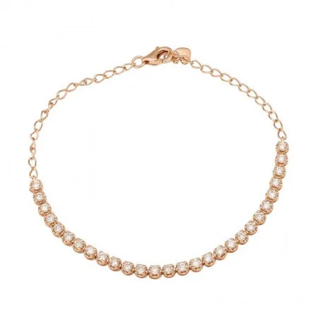 14k Rose Gold Diamond Tennis Bracelet