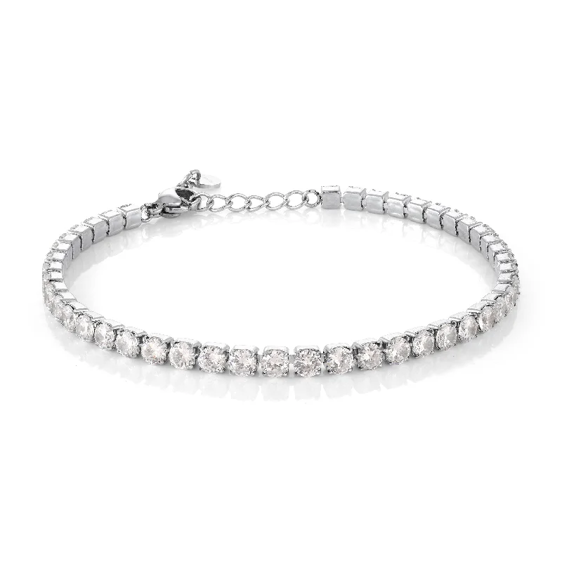celestial astrology sign ring 3mm Italgem Stainless Steel Tennis Bracelet