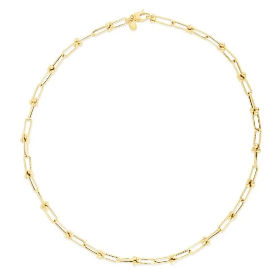 vintage lock and key necklace 5.9MM Yellow Gold Paperclip Chain Bracelet