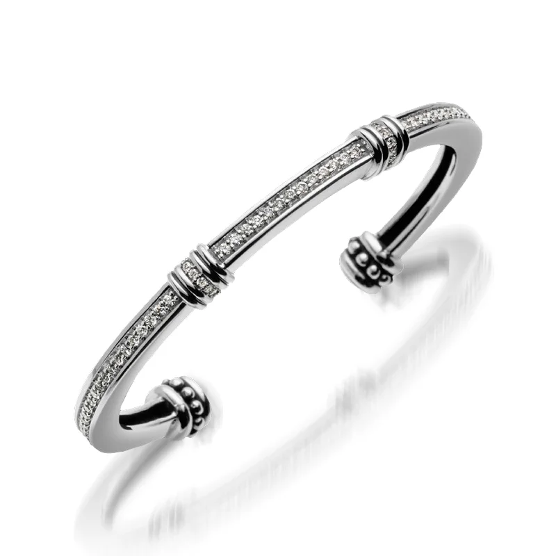 Apollo Pave Diamond Cuff Bracelet