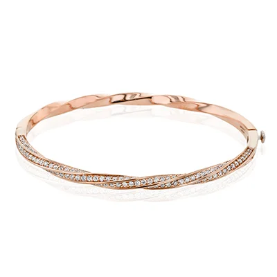 Bangle in 18k Gold with Diamonds