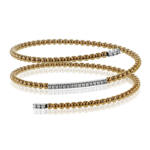 Bangle in 18k Gold with Diamonds