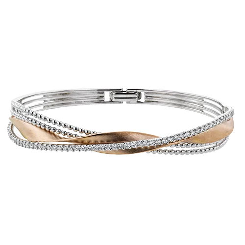 Bangle in 18k Gold with Diamonds