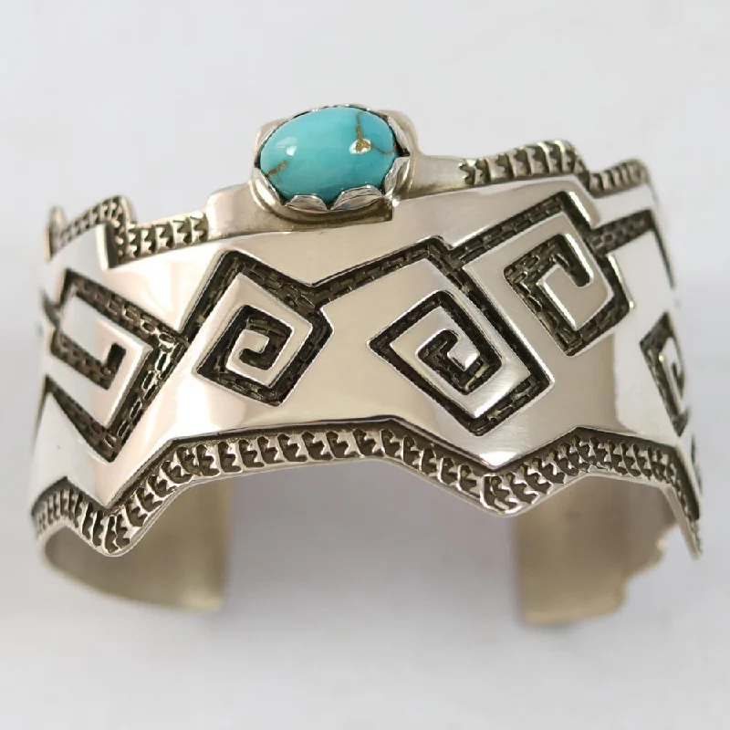 bold statement cuff bracelet Candelaria Turquoise Cuff