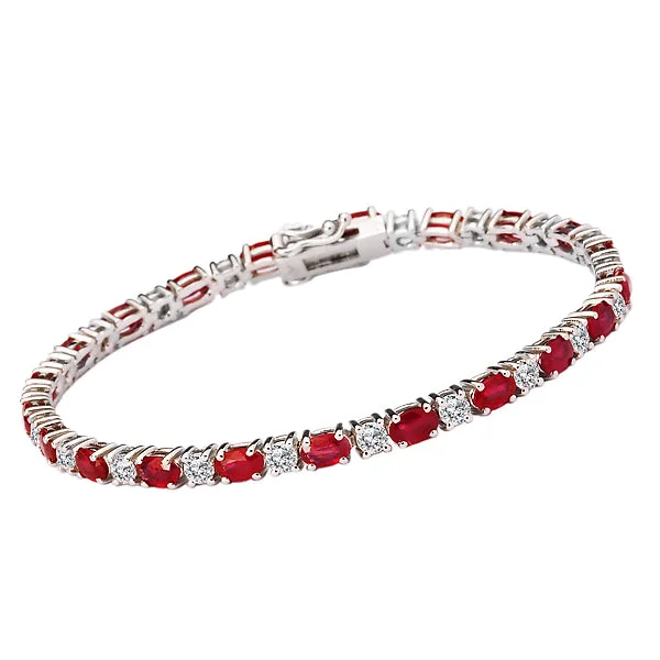 heart pendant necklace gold Diamond and Ruby Tennis Bracelet