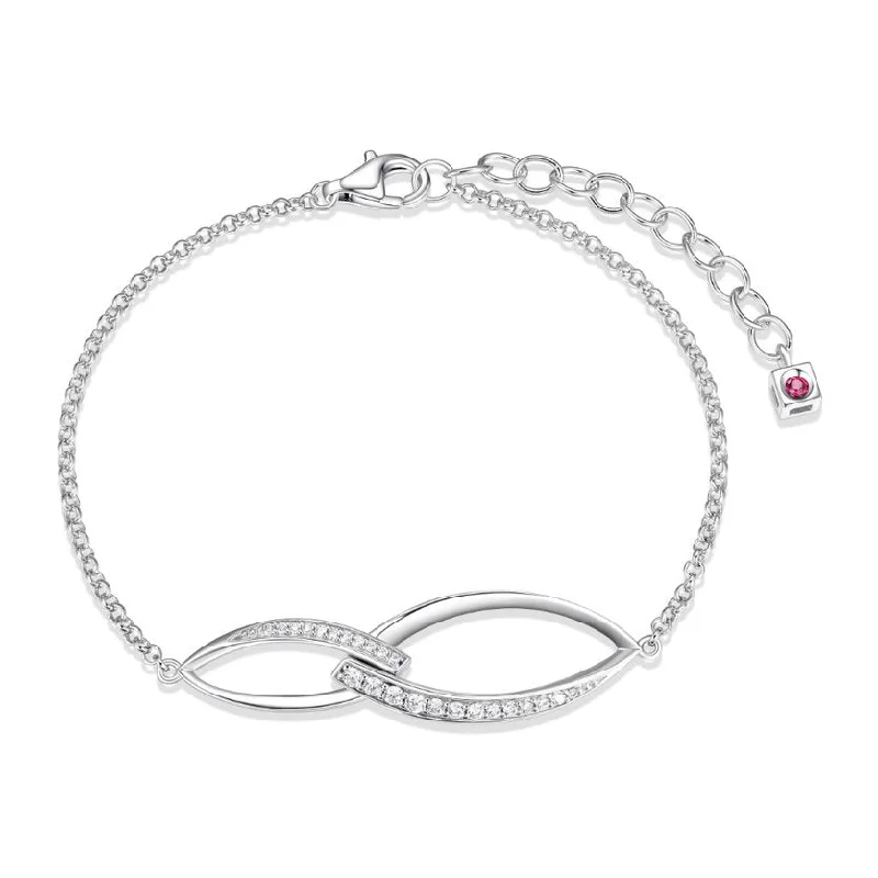 boho pearl charm bracelet Elle Sterling Silver Swing Bracelet