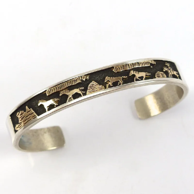 classic gemstone stud earrings Gold on Silver Storyteller Cuff