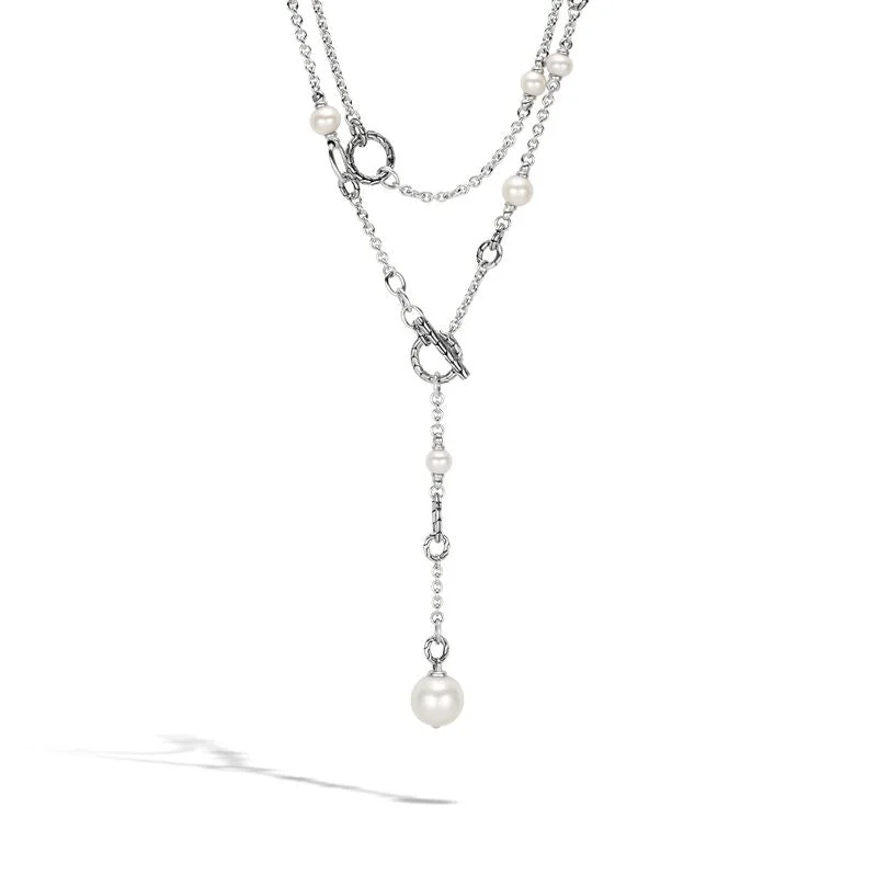 John Hardy Classic Chain Pearl 72" Transformable Sautoir Necklace