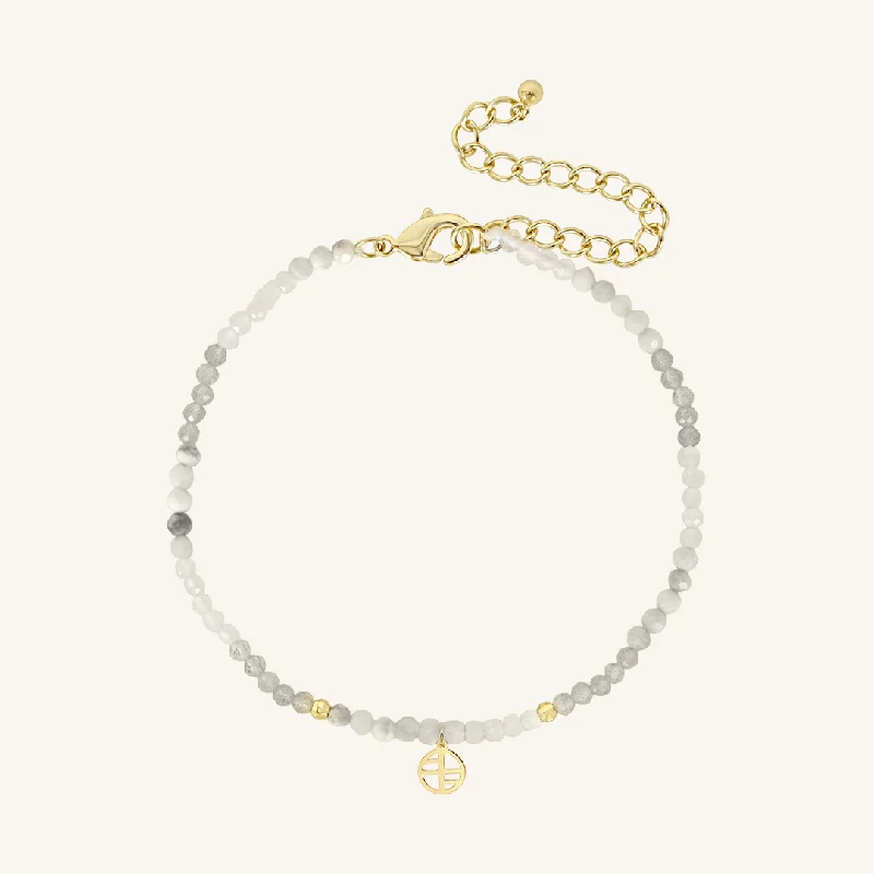 gold-plated chain necklace with charms Labradorite Hue Bracelet - Stone of Creativity