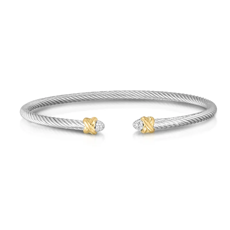 Phillip Gavriel Abbraccio Bangle with Diamonds