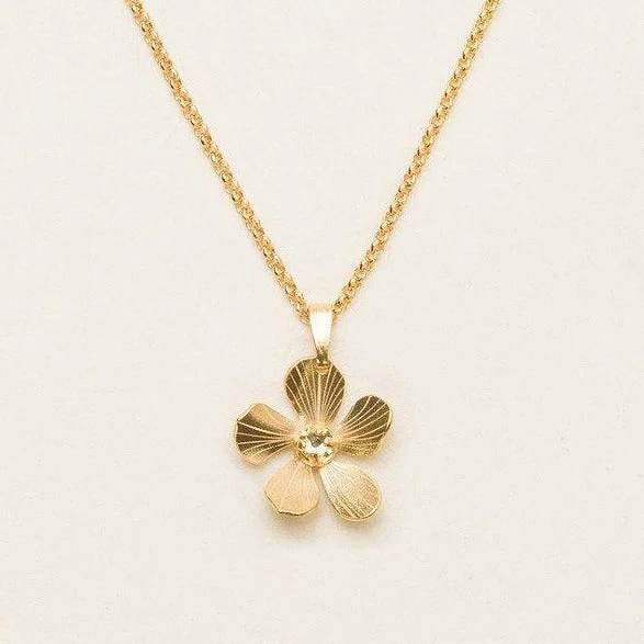 Plumeria Drop Necklace