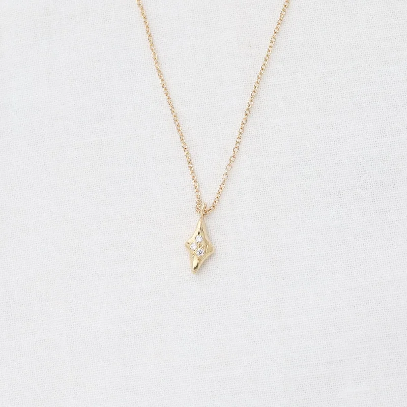 gold-plated snake chain bracelet Tri-Star Diamond Delicate Necklace