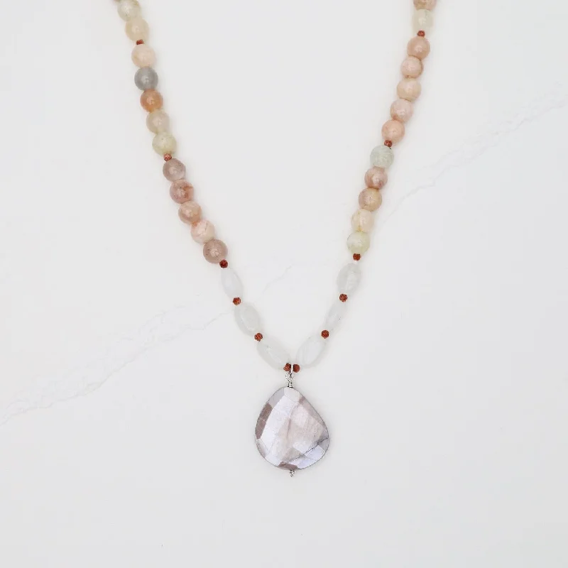 Pink Agate Necklace