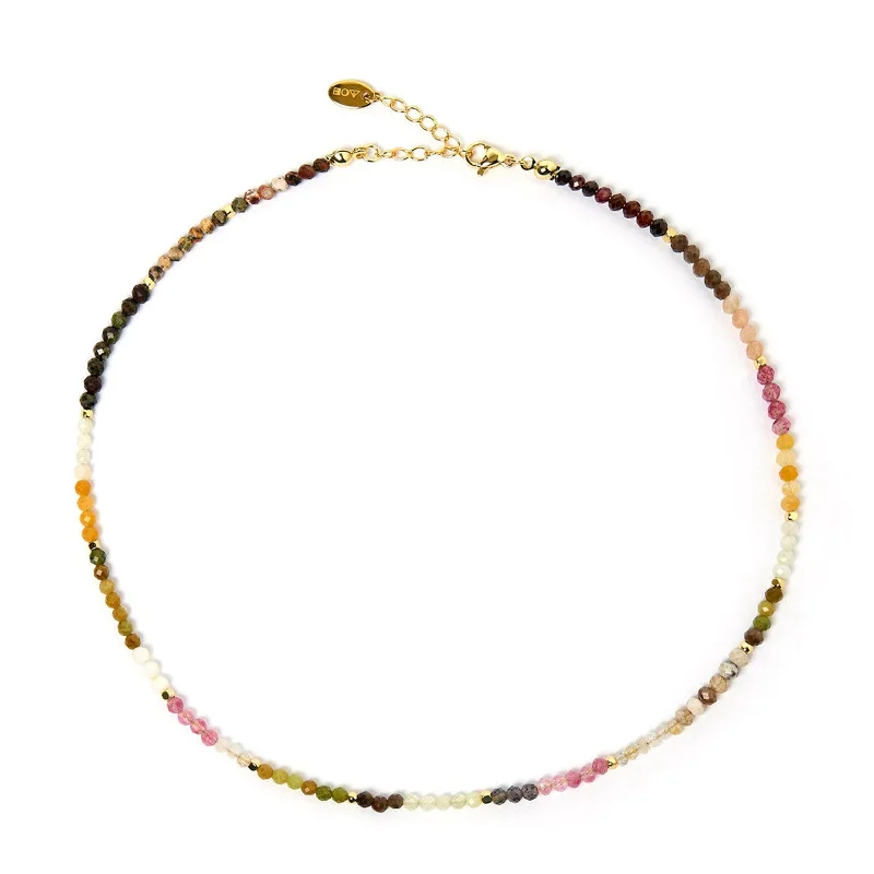 Saffron Gemstone Necklace