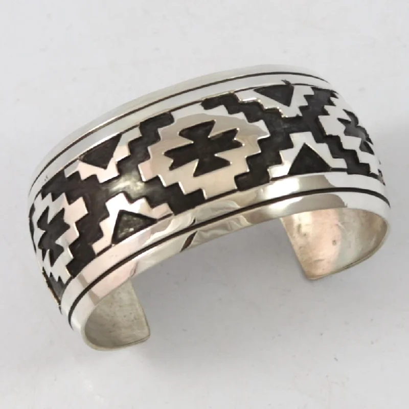 real diamond eternity band Silver Overlay Cuff