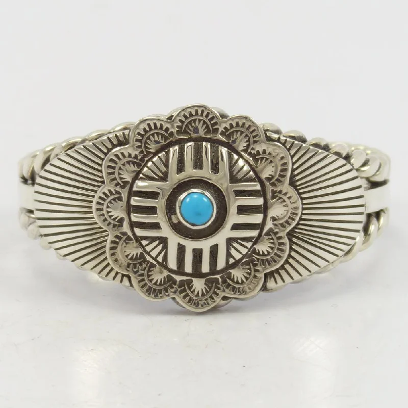 chunky silver hoop earrings Sleeping Beauty Turquoise Cuff