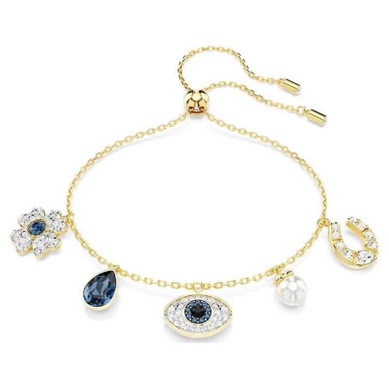 classic wedding set with diamonds Swarovski Symbolic Gold Plated Bracelet