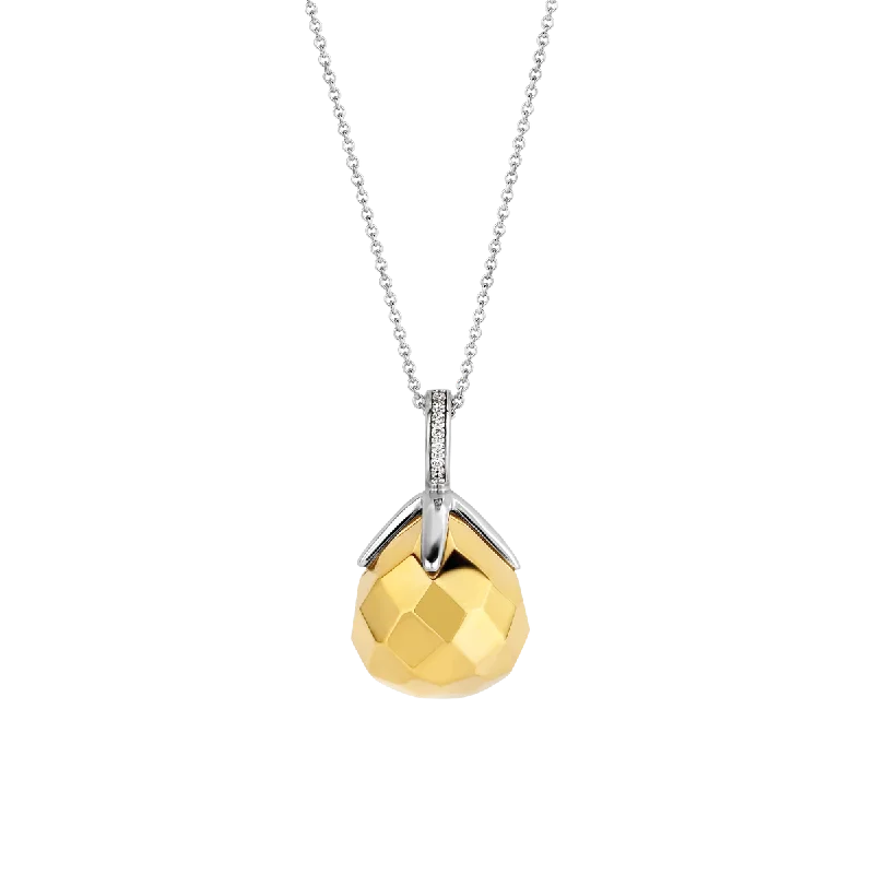 TI SENTO-Milano Sterling Silver/Yellow Gold Plating Pendant