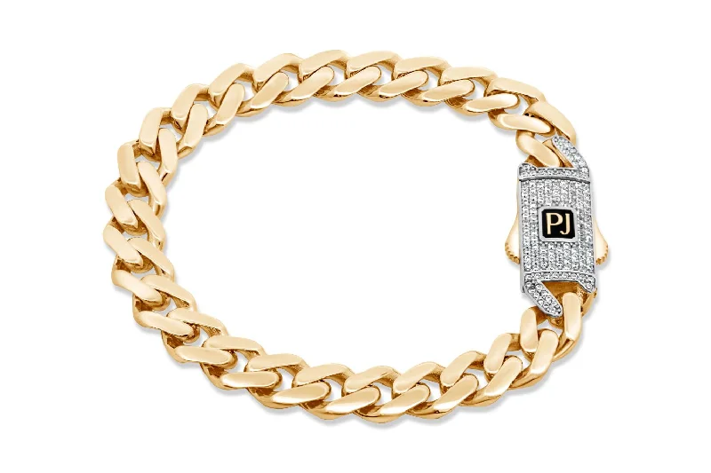 real tourmaline birthstone ring Yellow Gold Curb Bracelet