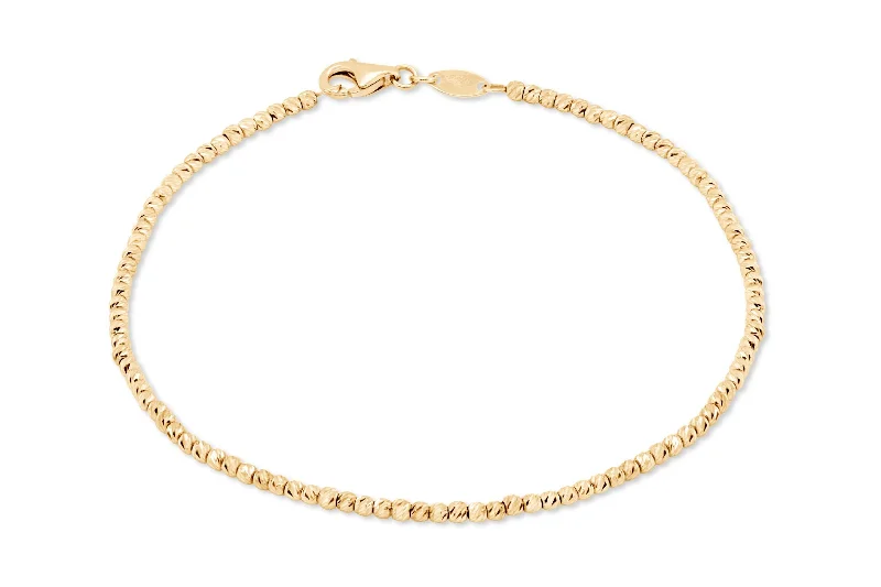 real citrine gemstone pendant 10K Yellow Gold Diamond Cut Bracelet
