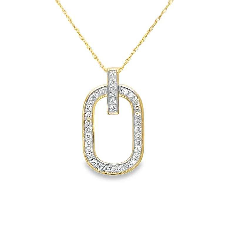 dainty lotus flower ring 14K Yellow Gold Diamond Pendant  - .55ctw