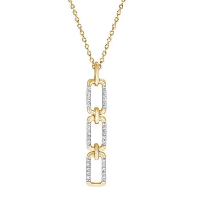 celestial sun charm anklet Mountz Collection Diamond Paperclip Link Pendant Necklace in 14K Yellow Gold