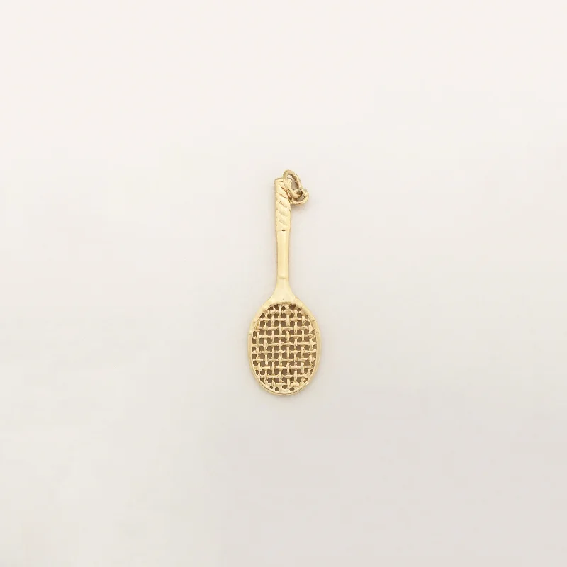 diamond wedding band for women Racquet Pendant (14K)