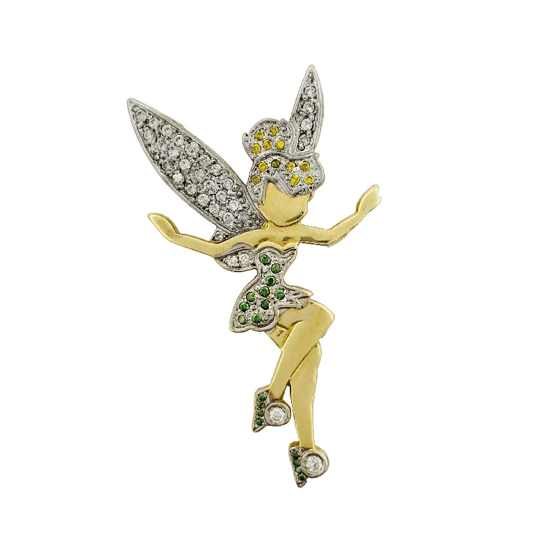 sleek black titanium ring Tinkerbell Diamond Pendant (14K)